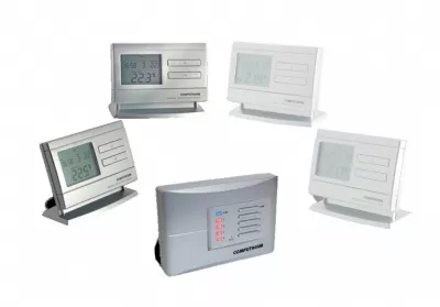COMPUTHERM Szobatermosztát digitális Q8RF 2 termosztát+1 vevő rádiófrekvenciás, zónás