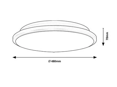 ENGON beltéri mennyezeti LED 45W D48cm