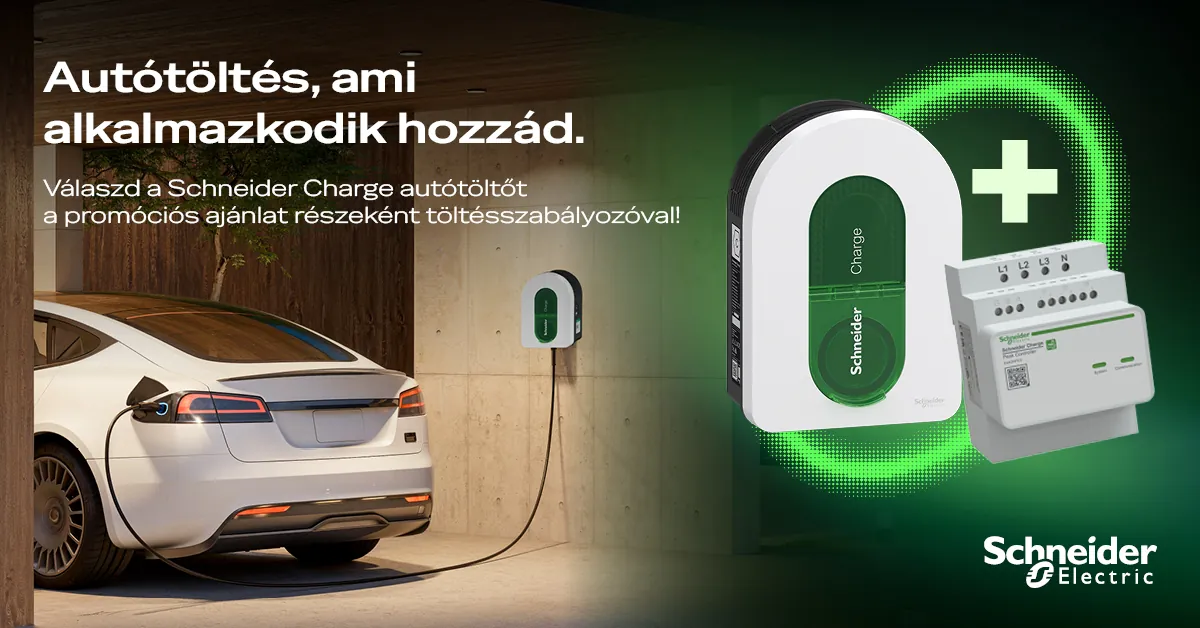 Schneider Charge autótöltő töltésszabályozóval